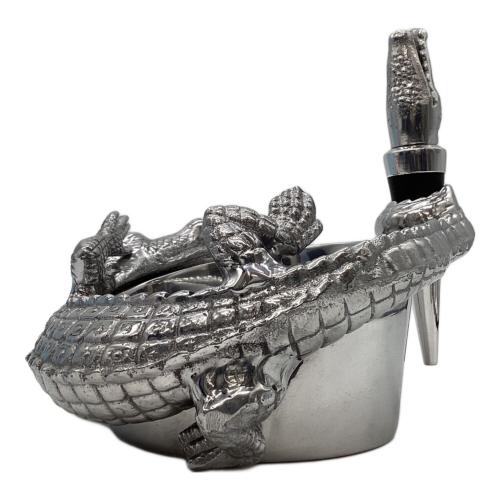 Arthur Court ワイン キャディ & ストッパー セット アリゲーター キャップ・箱付