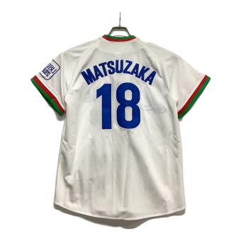 埼玉西武ライオンズ (サイタマセイブライオンズ) 応援グッズ Mサイズ ホワイト 【18】松坂大輔 Majestic ユニフォーム ホームレプリカ 引退記念 受注生産