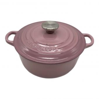 LE CREUSET (ルクルーゼ) 両手鍋 SIZE 20cm ピンク ココットロンド