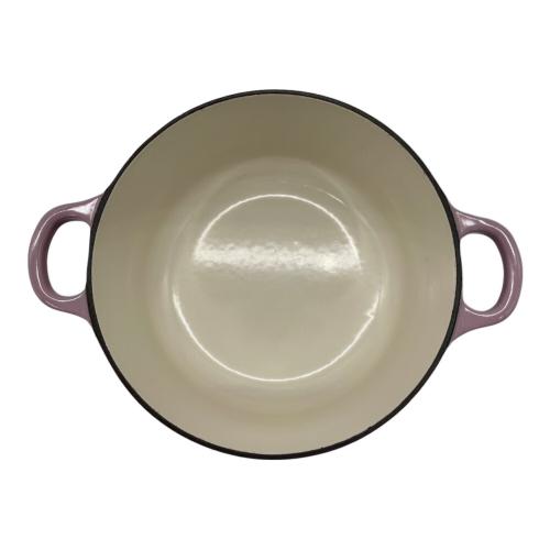 LE CREUSET (ルクルーゼ) 両手鍋 SIZE 20cm ピンク ココットロンド
