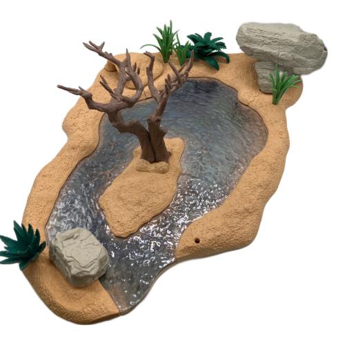 schleich (シュライヒ) ワイルドライフ フィギュア 水飲み場セット 欠品有