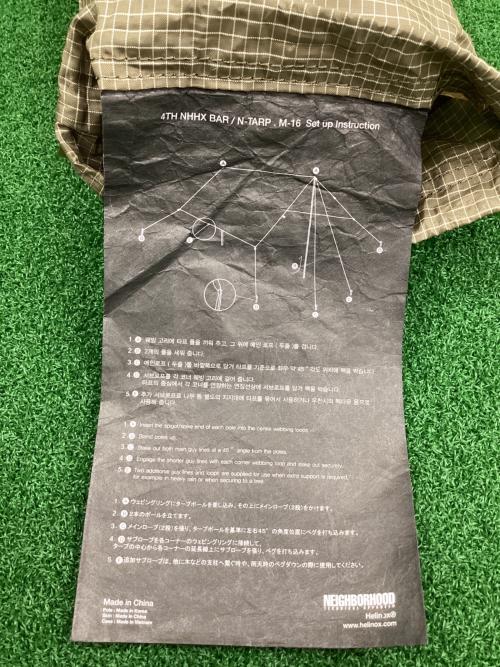 NEIGHBORHOOD (ネイバーフッド) レクタタープ 181HXHXN-AC05 NHHX.BAR/N-TARP . M-16 18SS