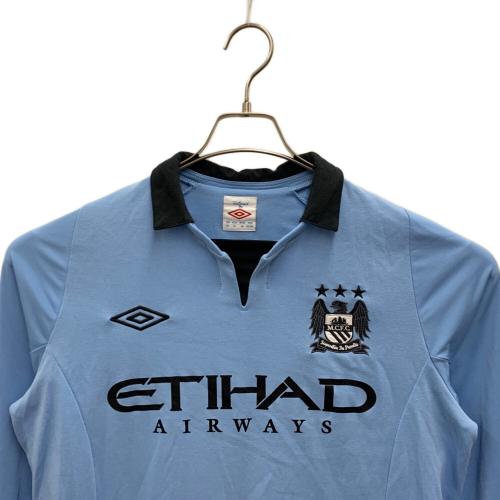 UMBRO (アンブロ) Manchester City 12/13 ホームユニフォーム メンズ SIZE 40 ブルー ダビドシルバ 長袖
