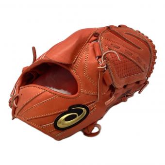 asics (アシックス) 硬式グローブ オレンジ 保存袋付 GOLDSTAGE 投手用 右投げ 3121A310