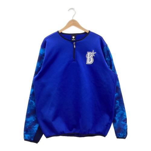 横浜DeNAベイスターズ (ヨコハマディーエヌエーベイスターズ) 応援グッズ SIZE O ブルー DESCENTE オーセンティックチームウェア