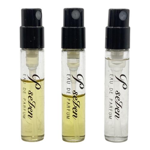 P.Seven茶香水 オードパルファム ブラウン 3ml×3 残量50%-80% 奉茶ディスカバリーセット