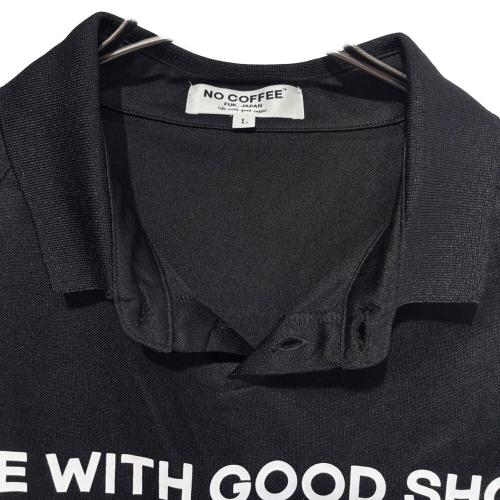 NO COFFEE (ノーコーヒー) ポロシャツ メンズ SIZE L ブラック clubhaus