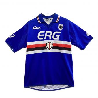 asics (アシックス) ゲームシャツ メンズ SIZE S ブルー サンプドリアレプリカ XS015F