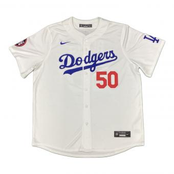 ロサンゼルス・ドジャース 応援グッズ SIZE XL ホワイト ムーキー・ベッツ【50】2025シーズンホーム MLB WORLD TOUR TOKYO SERIES 2025パッチ付 MLBマーク NIKE リミテッドレプリカ