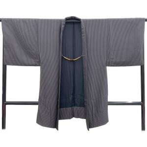 いつ和 羽織　Lサイズ　男着物　翠嵐工房　羽織紐付　黒色　和装