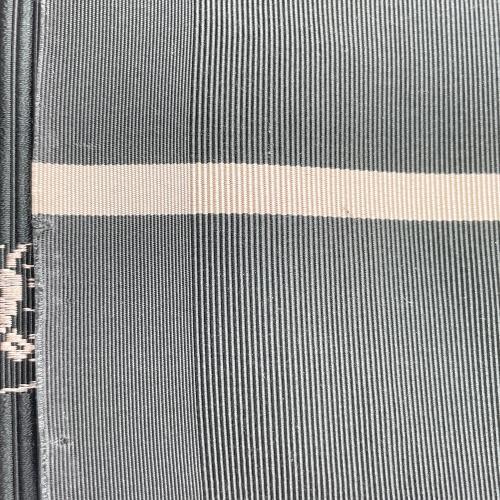 原田織物　角帯　証紙付　本場筑前博多織　深緑色　仕立て上がり 和装