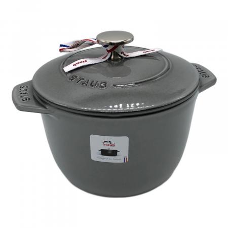 Staub (ストウブ) 両手鍋 40509-703 16㎝ グレー ラ・ココット de