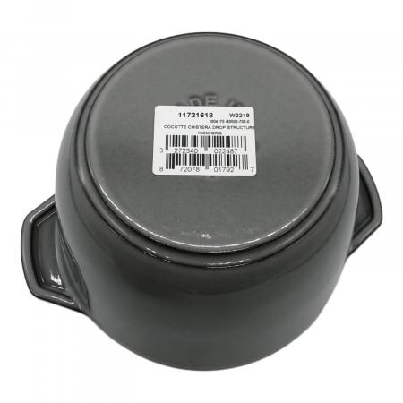 Staub (ストウブ) 両手鍋 40509-703 16㎝ グレー ラ・ココット de