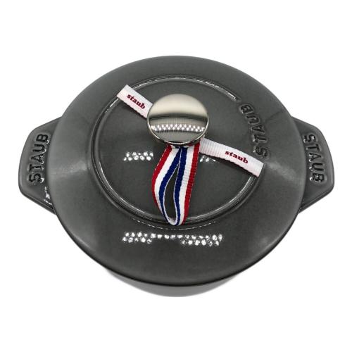 Staub (ストウブ) 両手鍋 40509-703 16㎝ グレー ラ・ココット de GOHAN M