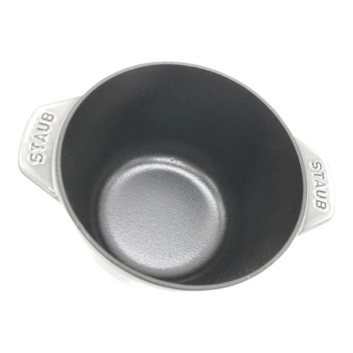 Staub (ストウブ) 両手鍋 40509-703 16㎝ グレー ラ・ココット de GOHAN M