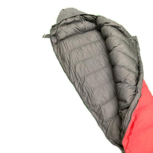 NANGA (ナンガ) マミー型シュラフ(ダウン) ブラック×レッド オーロラライト900DX