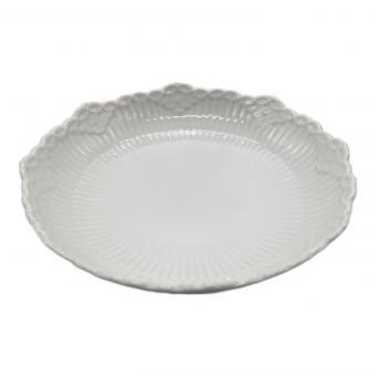 ROYAL COPENHAGEN (ロイヤル・コペンハーゲン) ホワイトフルーテッド・ハーフレース　ケーキディッシュ