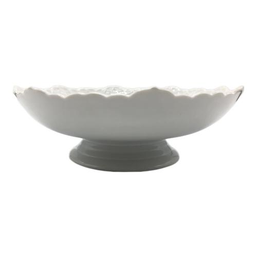 ROYAL COPENHAGEN (ロイヤル・コペンハーゲン) ホワイトフルーテッド・ハーフレース　ケーキディッシュ