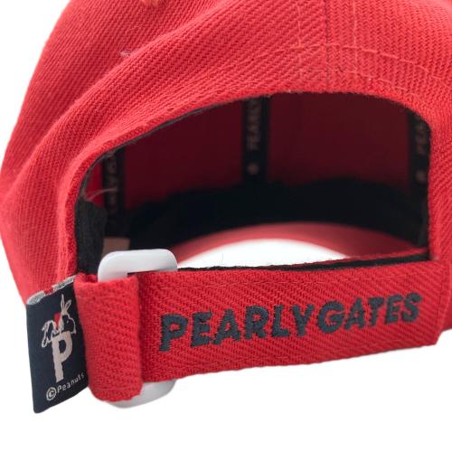 PEARLY GATES (パーリーゲイツ) キャップ(ゴルフ) スヌーピー レディース レッド