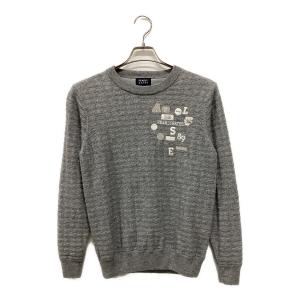 PEARLY GATES (パーリーゲイツ) 千鳥柄×DiAPLEX クルーネックニット ゴルフウェア(トップス) 055-3270152 レディース SIZE 1 グレー