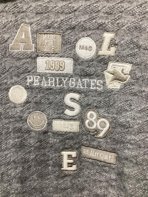 PEARLY GATES (パーリーゲイツ) 千鳥柄×DiAPLEX クルーネックニット ゴルフウェア(トップス) 055-3270152 レディース SIZE 1 グレー