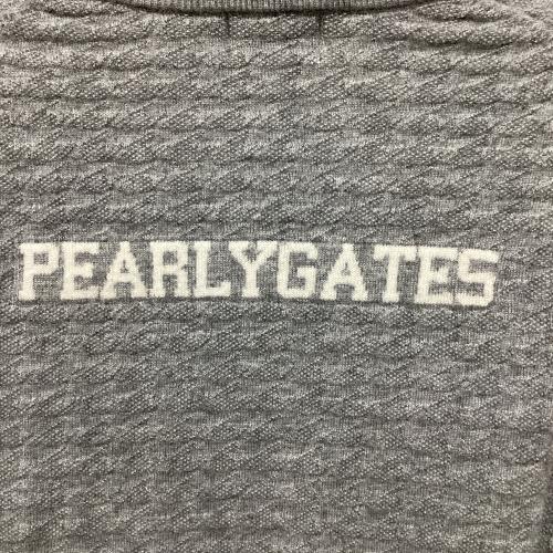PEARLY GATES (パーリーゲイツ) 千鳥柄×DiAPLEX クルーネックニット ゴルフウェア(トップス) 055-3270152 レディース SIZE 1 グレー