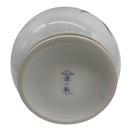 深川製磁 (フカガワセイジ) 花瓶 オリエンタルブルー
