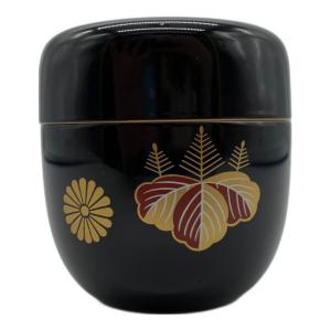 茶器 棗 絵巻 黒色