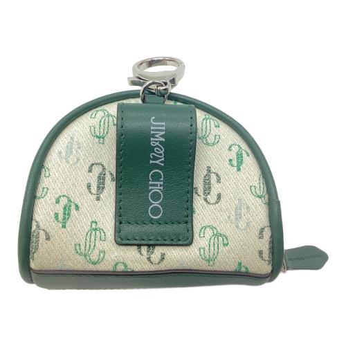 JIMMY CHOO (ジミーチュウ) マルボン 2.0 ポーチチャーム ラテ/マルボングリーン