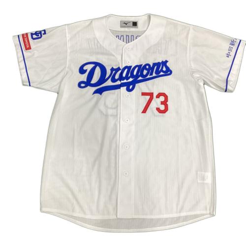 中日ドラゴンズ (チュウニチドラゴンズ) 応援グッズ 立浪和義【73】2023～シーズンホーム 監督時代 SIZE O ホワイト