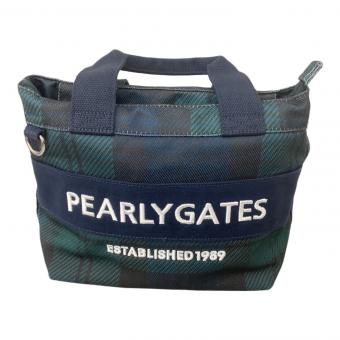 PEARLY GATES (パーリーゲイツ) ゴルフバッグ ネイビー×グリーン ブラックウォッチカートBAG