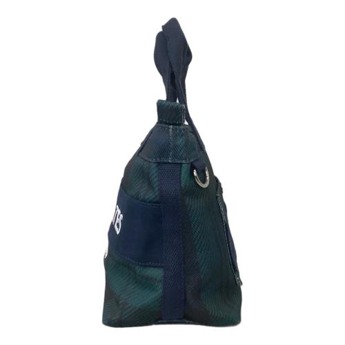 PEARLY GATES (パーリーゲイツ) ゴルフバッグ ネイビー×グリーン ブラックウォッチカートBAG