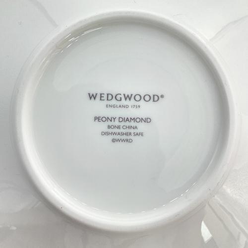Wedgwood (ウェッジウッド) カップ&ソーサー オレンジ×ホワイト ワンダーラスト ピオニーダイヤモンド