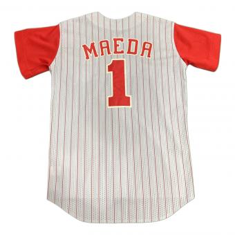 広島東洋カープ (ヒロシマトウヨウカープ) 応援グッズ 前田智徳【1】2002～2008シーズンビジター SIZE L ライトグレーxレッド