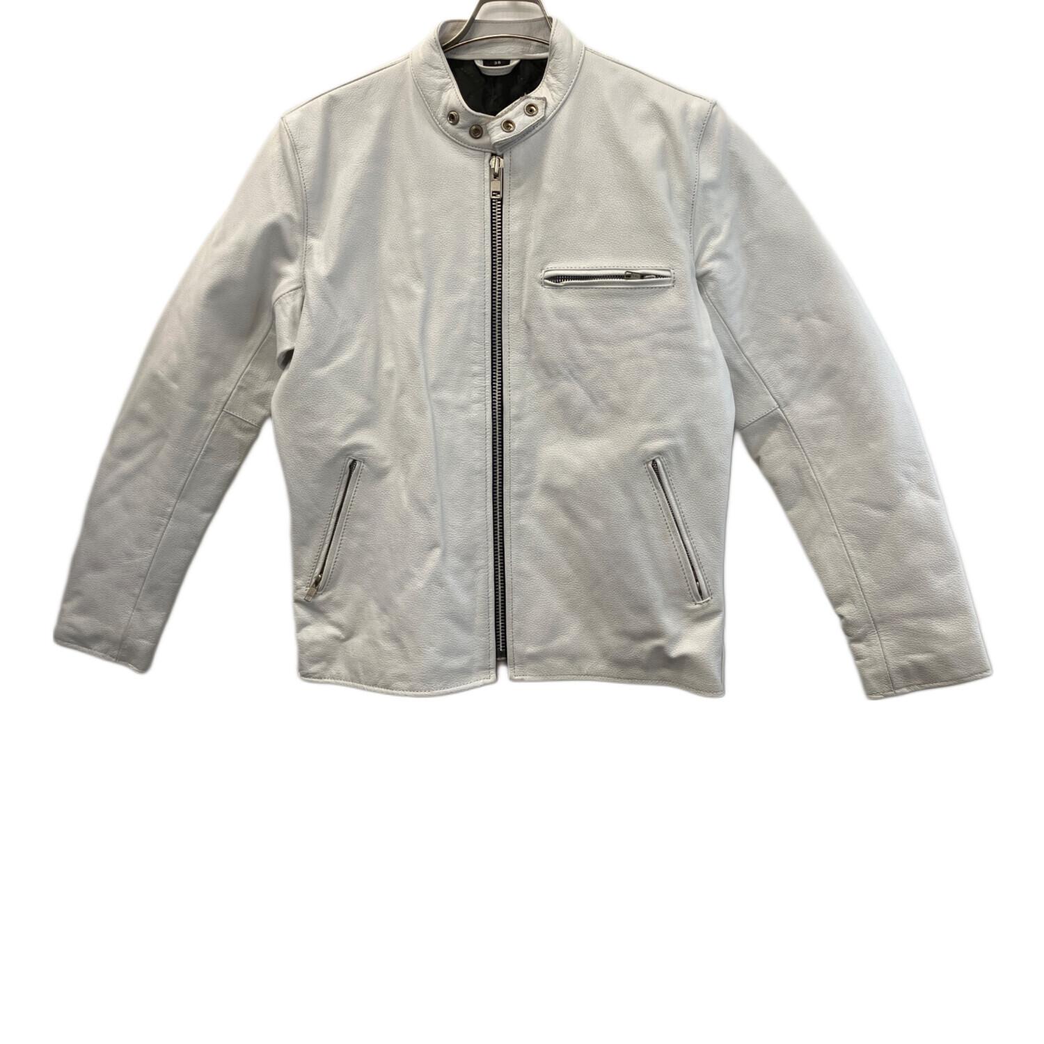 美品 FREEDOM フリーダム ライダースジャケット シングル 牛革 38 FREEDOM (フリーダム) シングルライダースジャケット メンズ SIZE 38