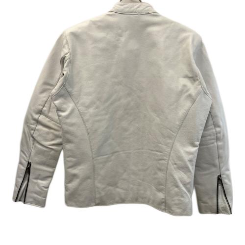 FREEDOM (フリーダム) シングルライダースジャケット メンズ SIZE 38 ホワイト