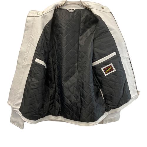 FREEDOM (フリーダム) シングルライダースジャケット メンズ SIZE 38 ホワイト