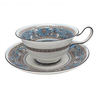 Wedgwood (ウェッジウッド) ティーカップ&ソーサー フロレンティーン・ターコイズ