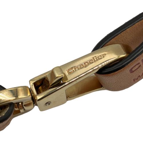 Herve Chapelier (エルベシャプリエ) レザーストラップ ベージュ