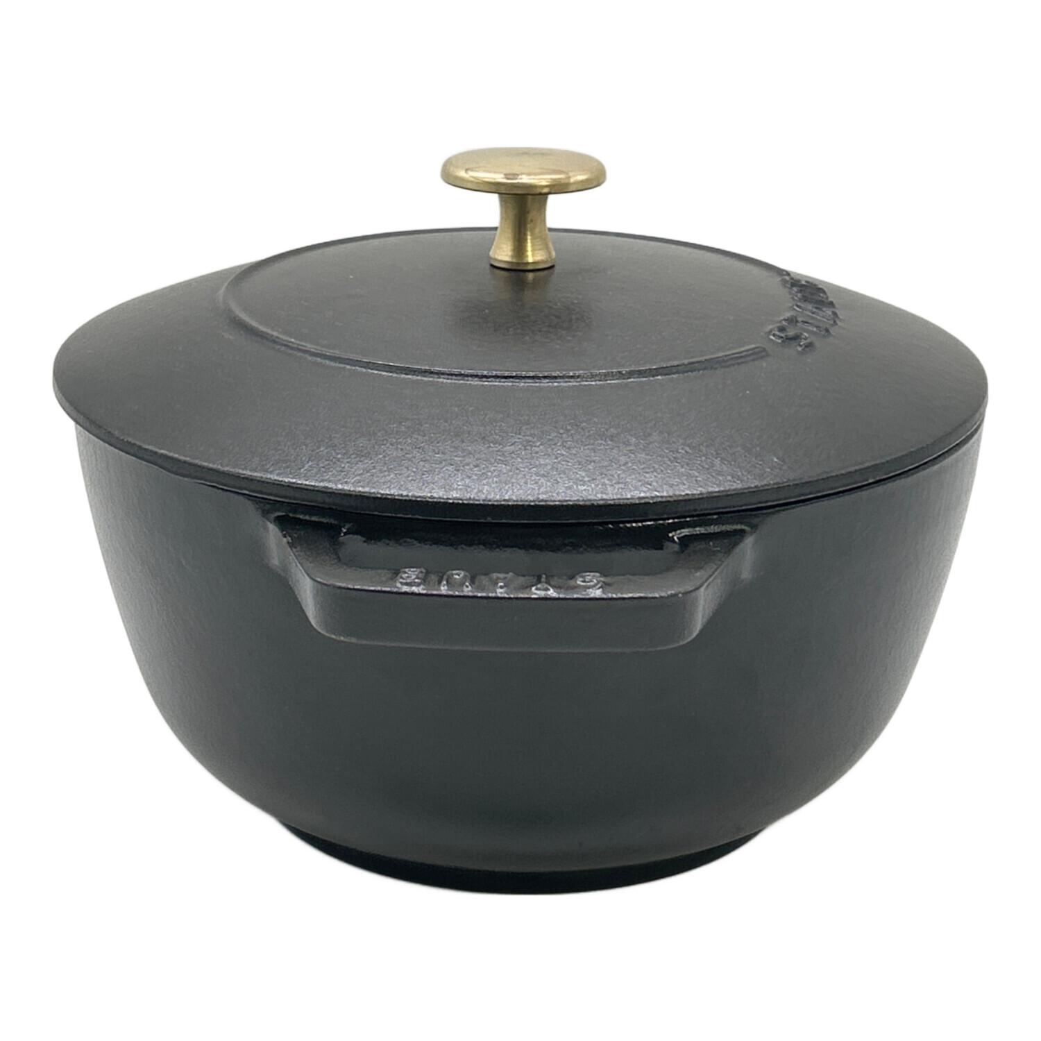 Staub (ストウブ) 両手鍋 ブラック｜トレファクONLINE