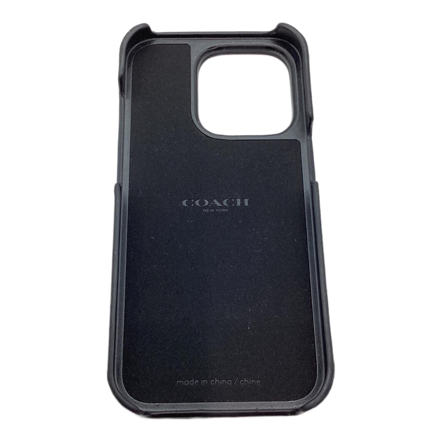【新品★】 COACH コーチ スマホケース スマホカバー ブラック COACH (コーチ) スマホケース 保存袋付｜トレファクONLINE