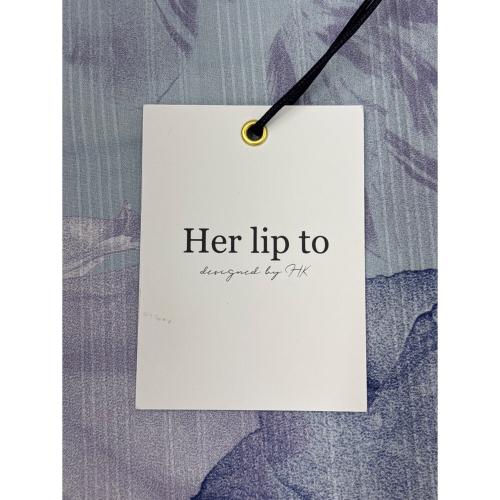 HER LIP TO　浴衣　兵児帯　セット フリーサイズ　Karin　花柄　ライトブルー　綿100％　仕立て上がり　和装