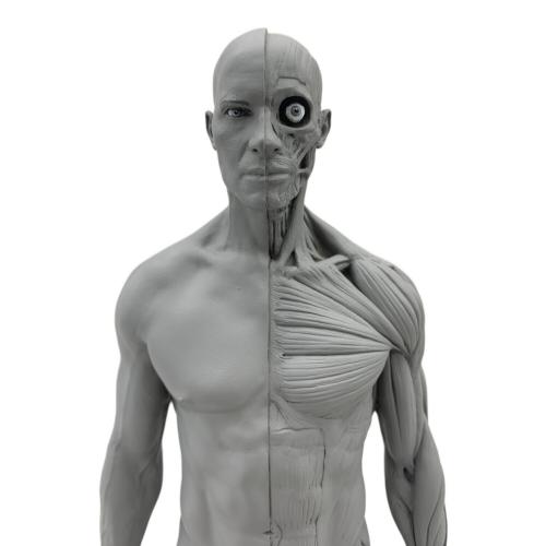 AnatomyTools Male 1:6 Flesh/Anatomy fig v.2 flesh & superficial muscle トルソー（解剖参照ツール） 男性：筋肉