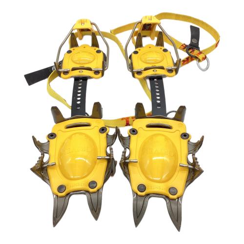 GRIVEL (グリベル) 12本爪アイゼン シルバー×イエロー エアーテック ワンタッチ式 ステンレス