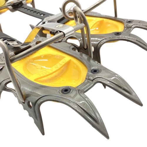 GRIVEL (グリベル) 12本爪アイゼン シルバー×イエロー エアーテック ワンタッチ式 ステンレス