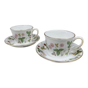 Wedgwood (ウェッジウッド) カップ&ソーサー ワイルドストロベリー 2Pセット