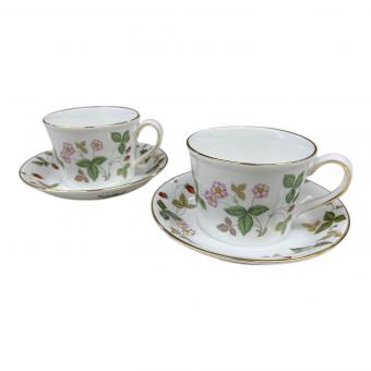 Wedgwood (ウェッジウッド) カップ&ソーサー ワイルドストロベリー 2Pセット