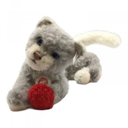 【M02-30】 Steiff シュタイフ Kitty キティ ネコ タグ付き ビンテージ シュタイフ 黒ネコ Steiff Kitty Cat 12cm