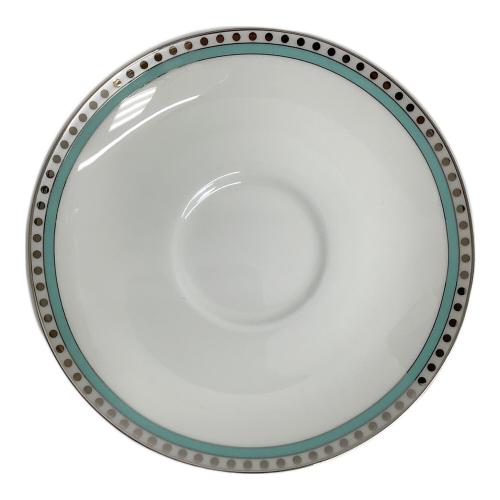 TIFFANY & Co. (ティファニー) ティーカップ&ソーサー プラチナ ブルー バンド 2Pセット