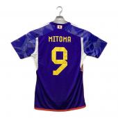 日本代表 (ニホンダイヒョウ) レプリカ サッカーユニフォーム 三笘薫【9】2022年ホーム カタールW杯 SIZE 2XL